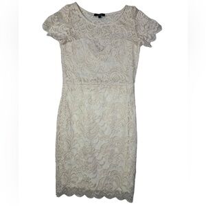 Ambiance Ivory Lace Mini Dress